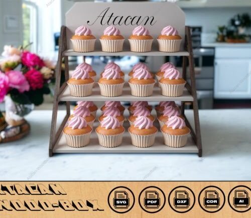 Estanteria De Venta Minorista Para Exhibicion De Pasteles Creativo Digital